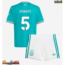 Camisa de Futebol Liverpool Ibrahima Konate #5 Equipamento Alternativo Infantil 2025-26 Manga Curta (+ Calças curtas)